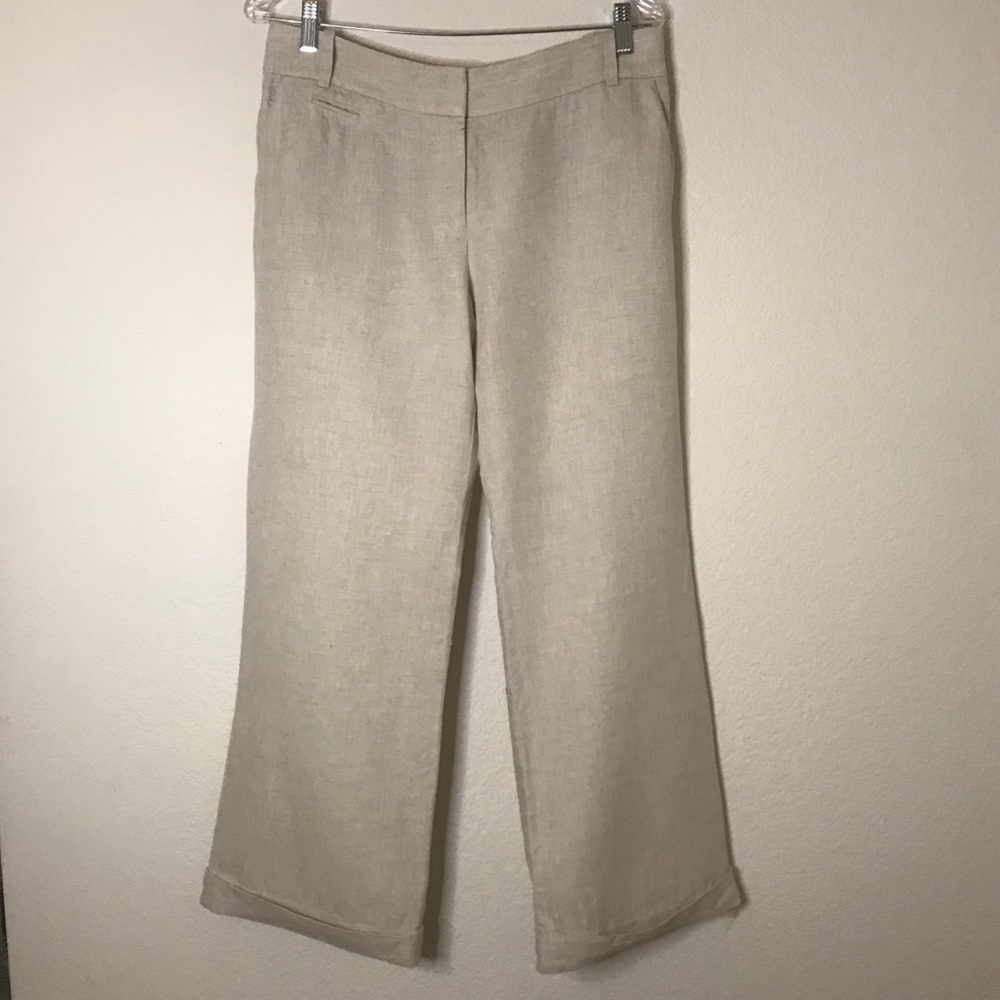 J.Crew Favorite Fit Linen Cuffed Pants